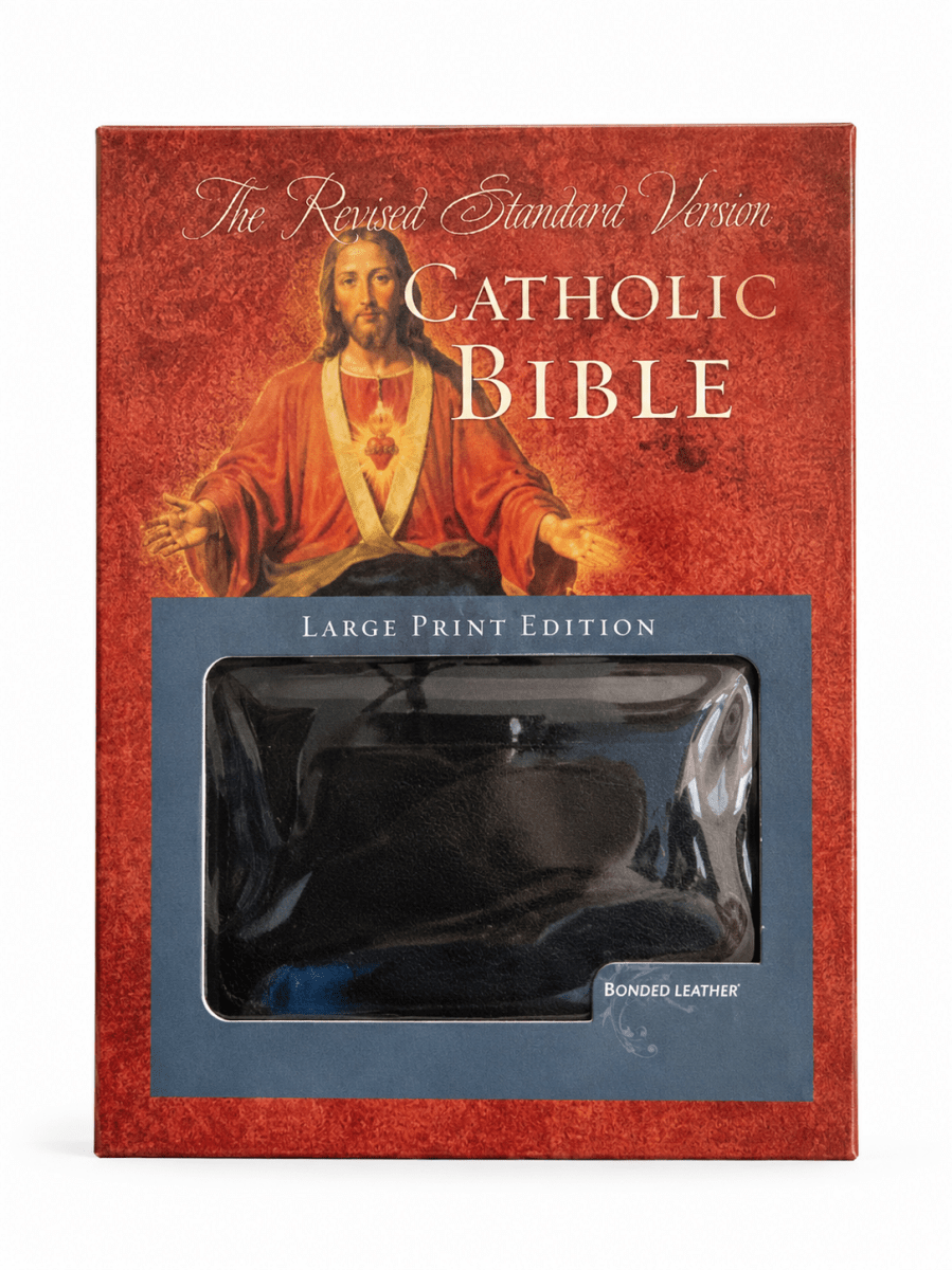 RSV Catholic Bible – Premium Genuine Leather Large Print Indexed Edition - JMJ Catholic Productsvariant