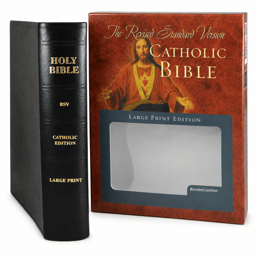 RSV Catholic Bible – Premium Genuine Leather Large Print Indexed Edition - JMJ Catholic Productsvariant