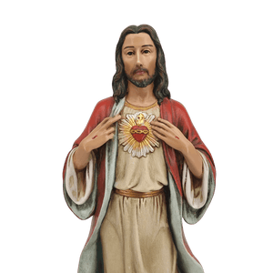 Sacred Heart of Jesus — Boundless Hand-Painted Resin Statue (Medium, 15cm) - image 3