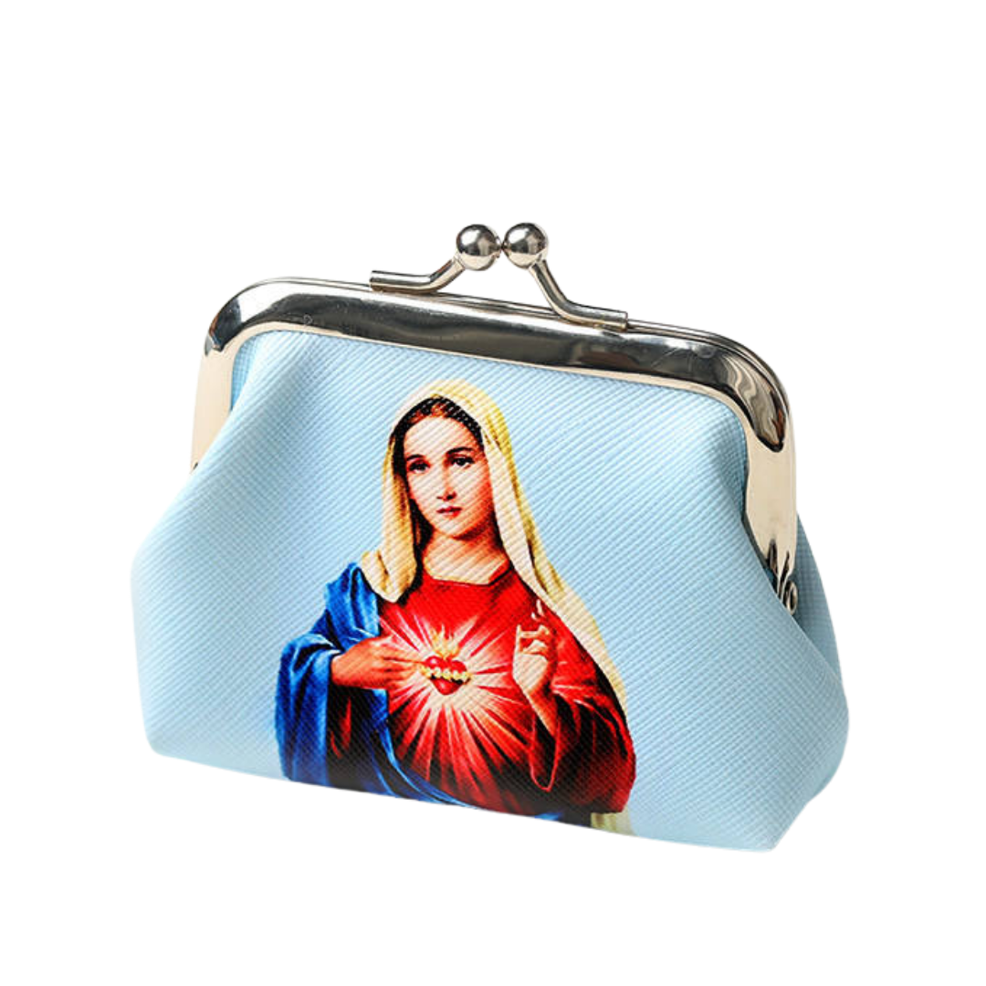 Sacred Heart Rosary Purse — Clasp Closure - JMJ Catholic Productsvariant