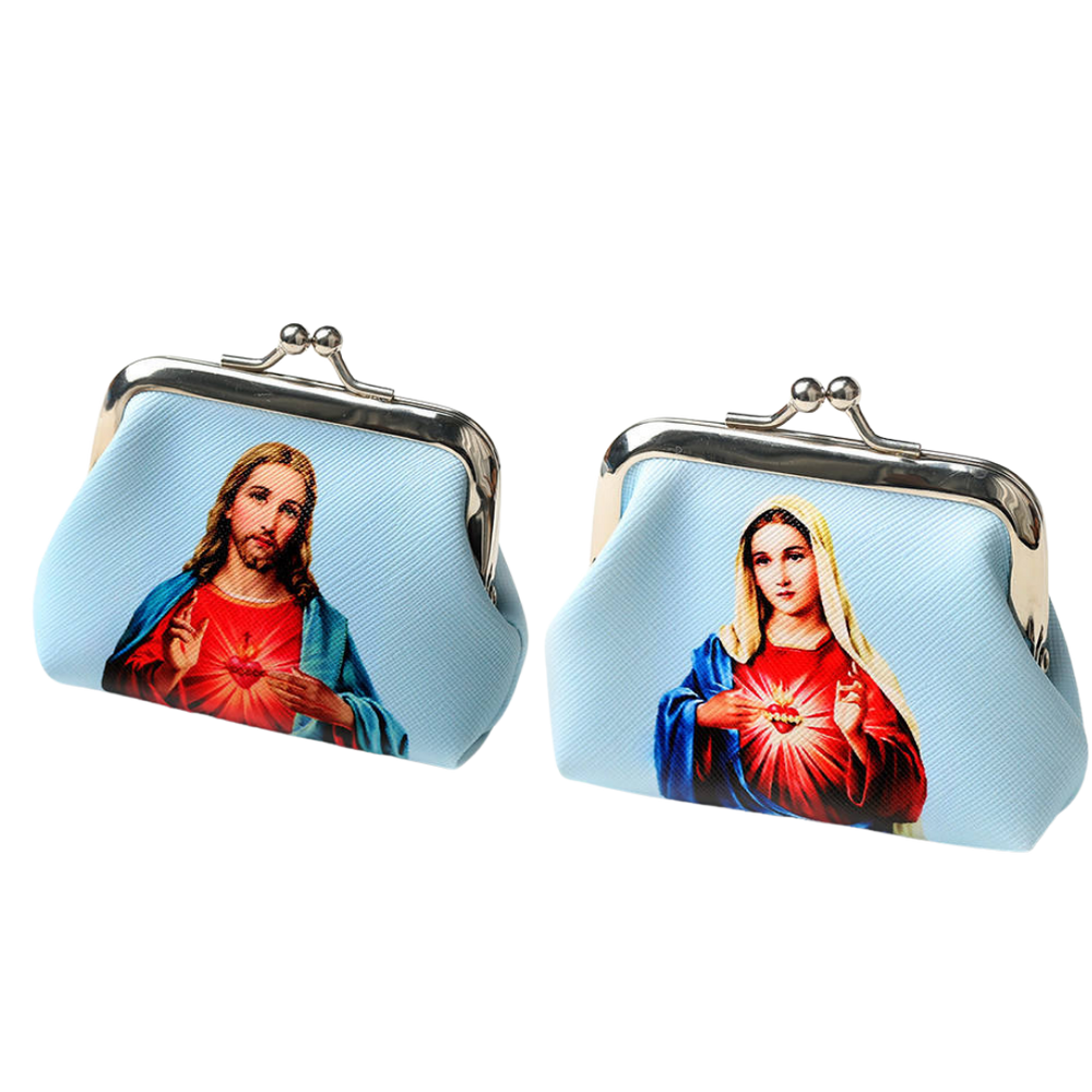 Sacred Heart Rosary Purse — Clasp Closure - JMJ Catholic Productsvariant