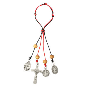 St Benedict door hanger with saints medals and crucifix