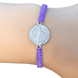 Saint Benedict Protection Cord Bracelet - 7 Colours available - image 4