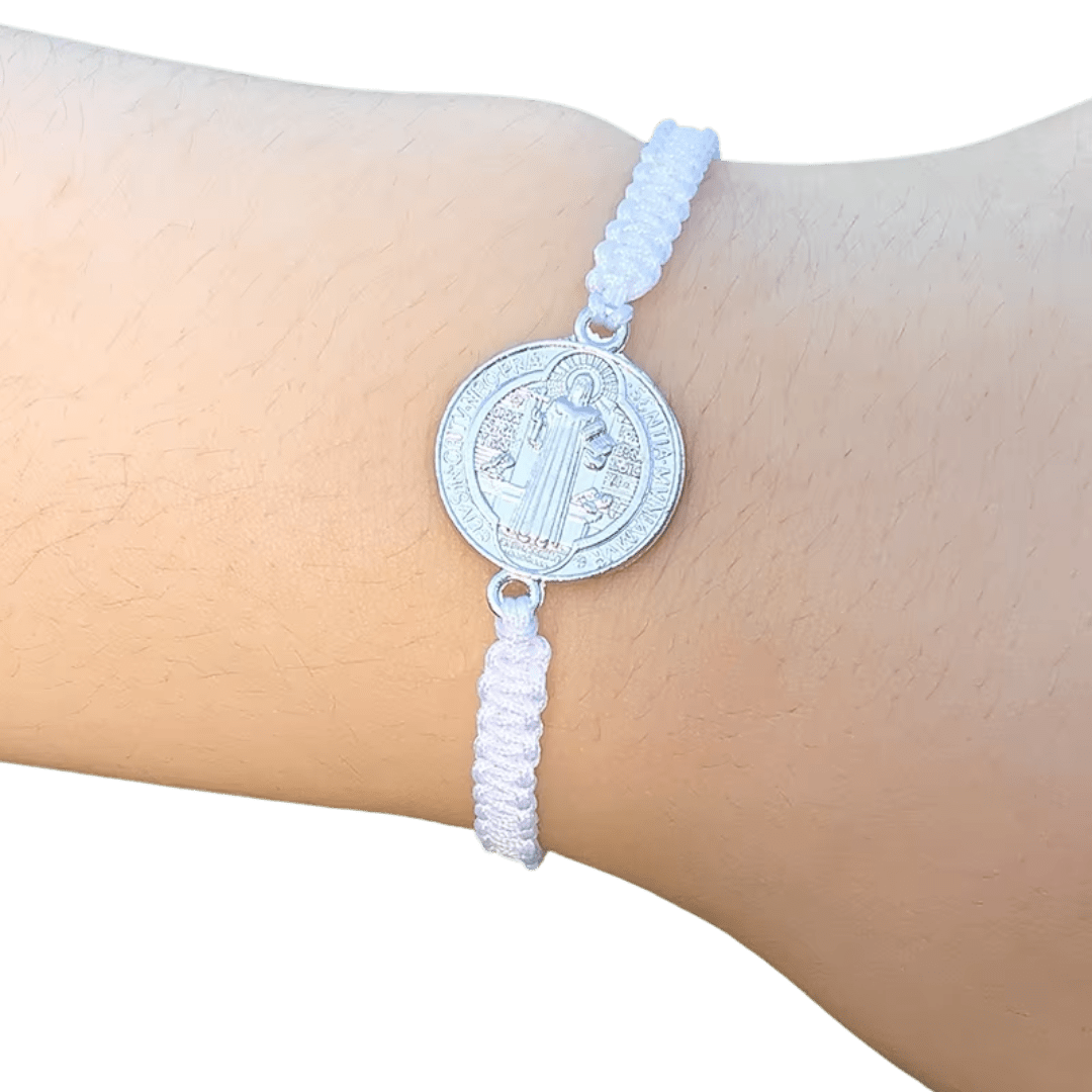 Saint Benedict Protection Cord Bracelet - 7 Colours available - JMJ Catholic Productsvariant