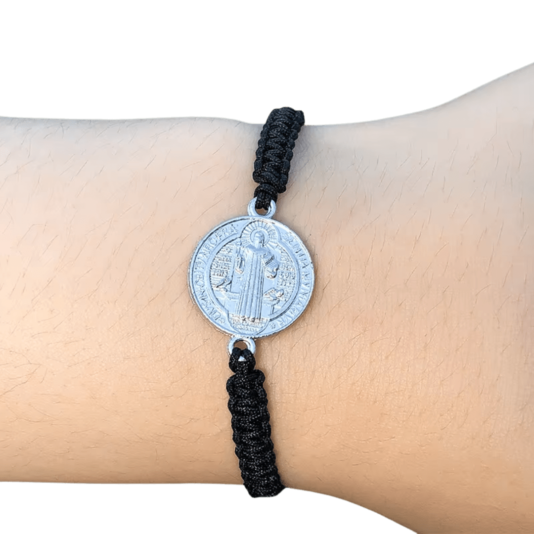 Saint Benedict Protection Cord Bracelet - 7 Colours available