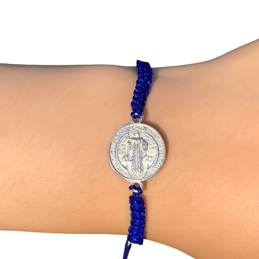 Saint Benedict Protection Cord Bracelet - 7 Colours available - JMJ Catholic Productsvariant