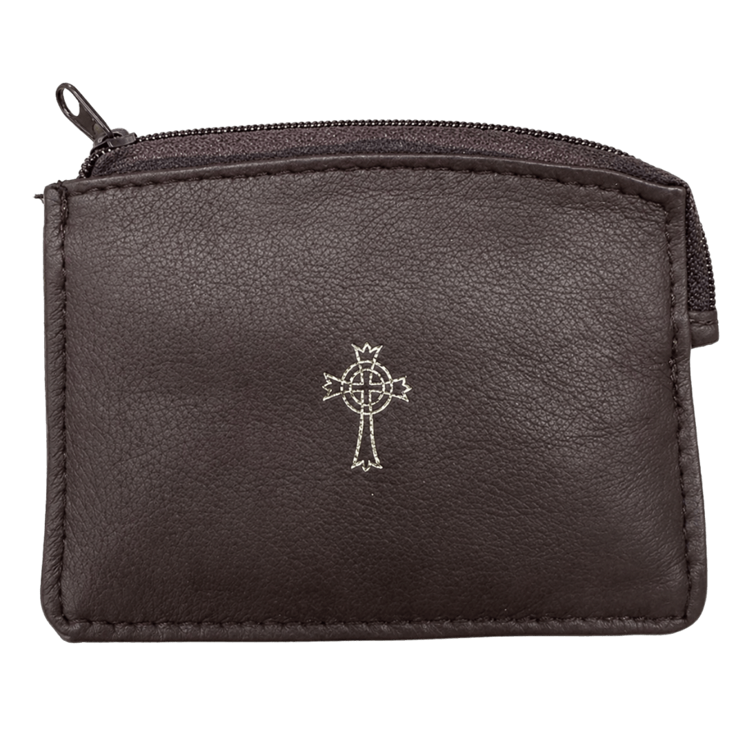 Sheepskin Rosary Case (2 Colours) - JMJ Catholic Productsvariant