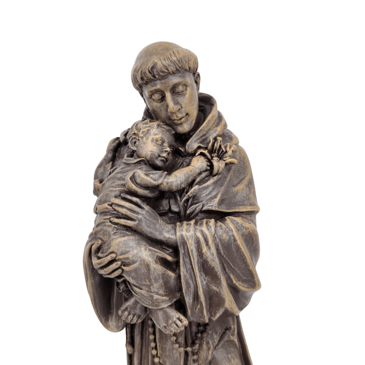 St. Anthony of Padua — Devoted Hand-Painted Resin Statue (Large, 30cm) - JMJ Catholic Productsvariant