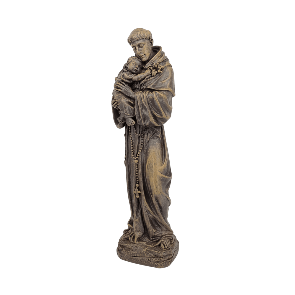 St. Anthony of Padua — Devoted Hand-Painted Resin Statue (Large, 30cm) - JMJ Catholic Productsvariant