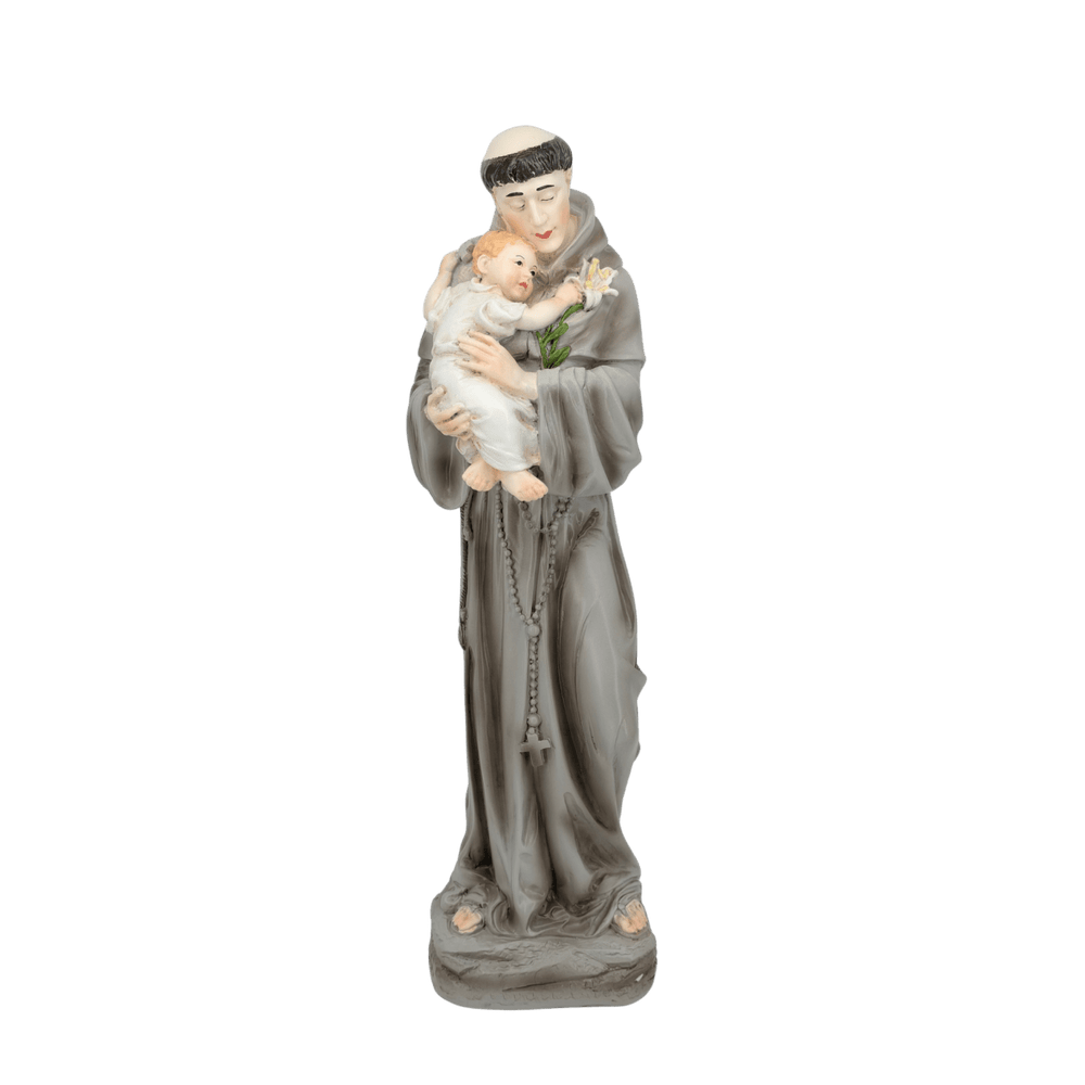 St. Anthony of Padua — Tender Hand-Painted Resin Statue (Large, 30cm) - JMJ Catholic Productsvariant