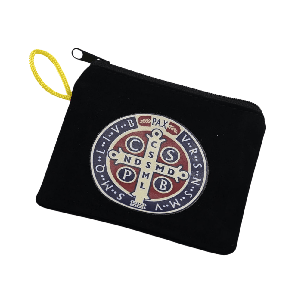 St Benedict Rosary Pouch — Zip Closure - JMJ Catholic Productsvariant