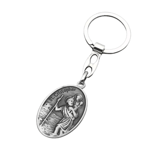 St. Christopher & St. Anthony Double-Sided Catholic Keyring – 2 Colours Available - image 4