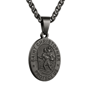 St. Christopher Stainless Steel Necklace (3 Colours Available) - image 3