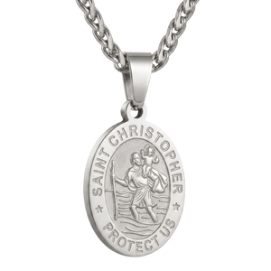 St. Christopher Stainless Steel Necklace (3 Colours Available) - image 4