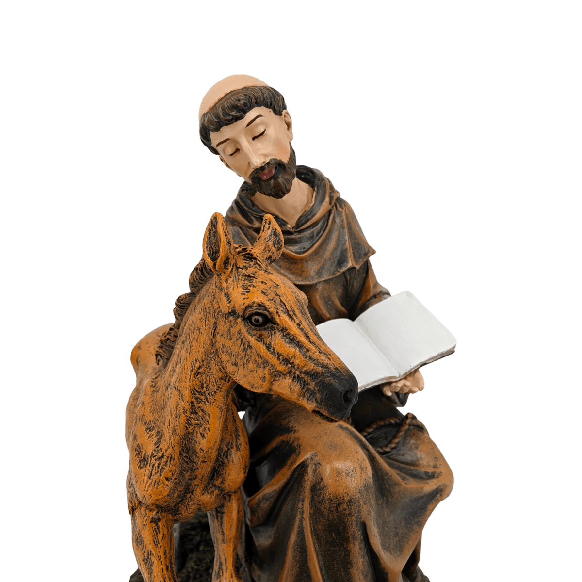 St. Francis of Assisi — Gentle Hand-Painted Resin Statue (Medium, 21cm) - JMJ Catholic Productsvariant