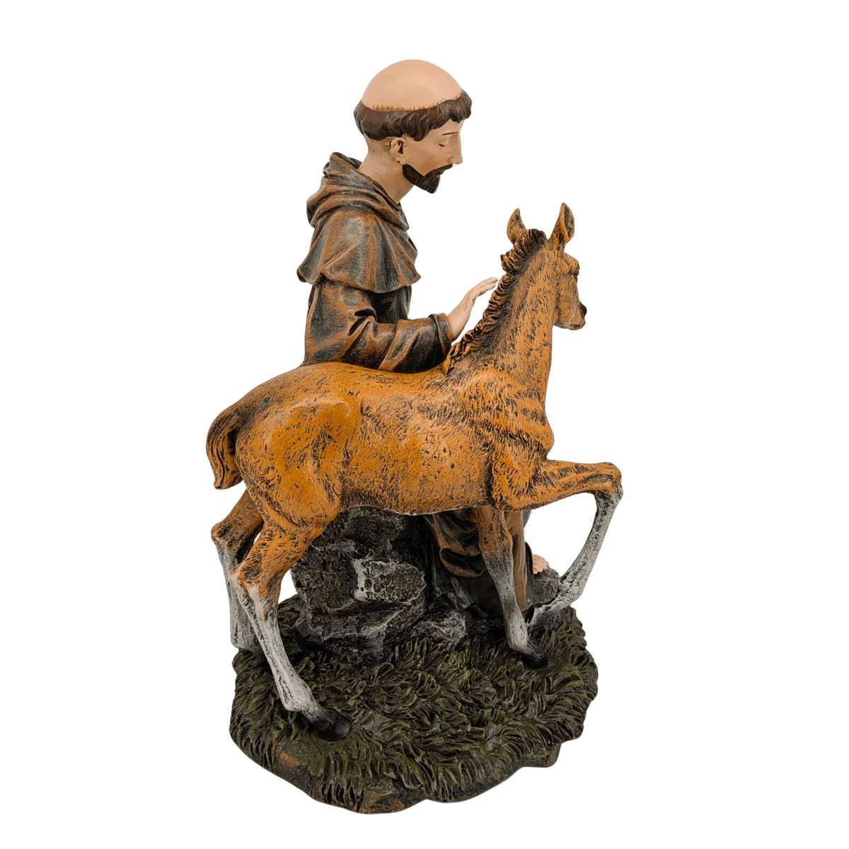 St. Francis of Assisi — Gentle Hand-Painted Resin Statue (Medium, 21cm) - JMJ Catholic Productsvariant