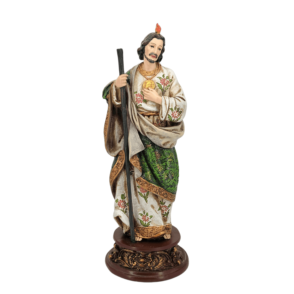 St. Jude — Faithful Hand-Painted Resin Statue (Large, 24cm) - JMJ Catholic Productsvariant