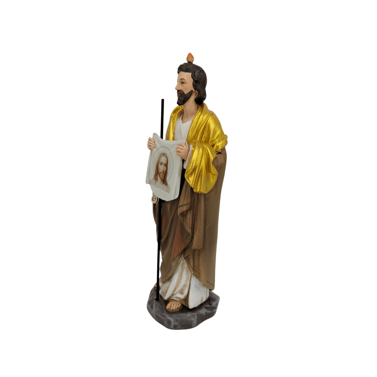 St. Jude Thaddeus — Compassionate Hand-Painted Resin Statue (Medium, 21cm) - JMJ Catholic Productsvariant