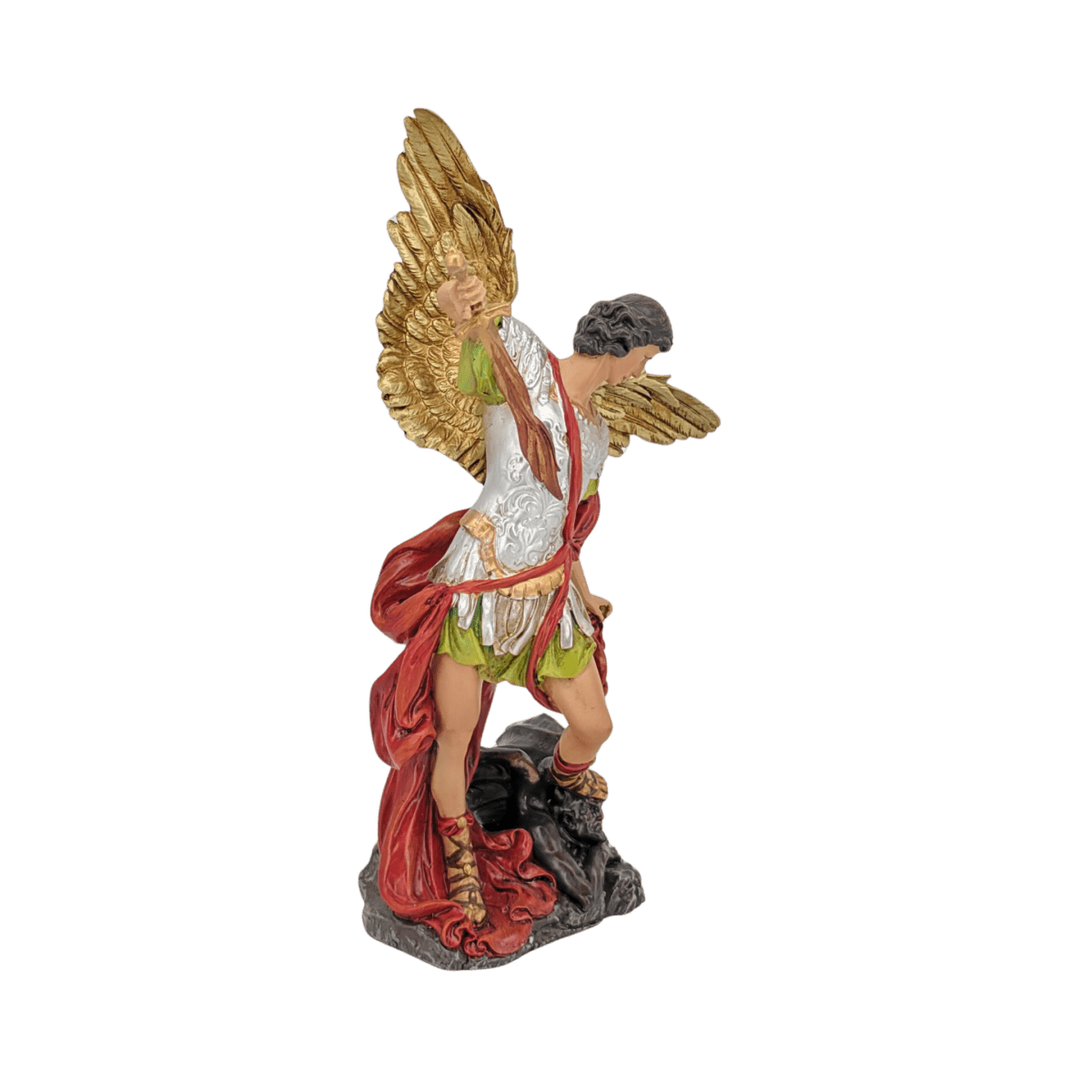 St. Michael the Archangel — Valiant Hand-Painted Resin Statue (Medium, 17cm) - JMJ Catholic Productsvariant