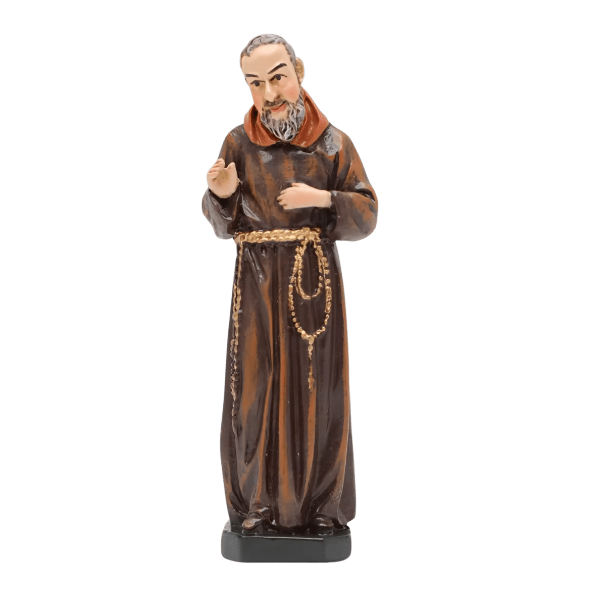 St. Padre Pio — Prayerful Hand-Painted Resin Statue (Small, 8cm)