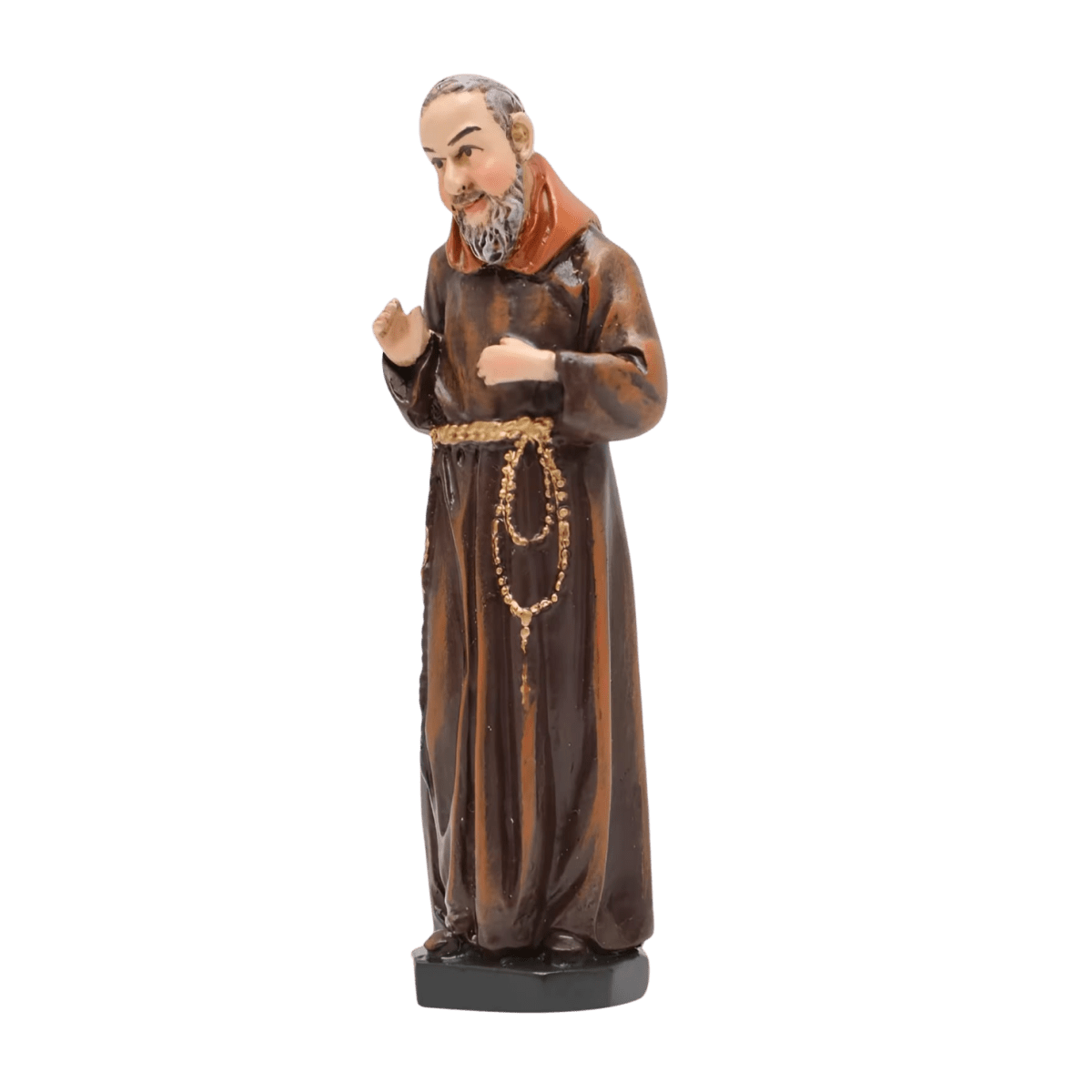 St. Padre Pio — Prayerful Hand-Painted Resin Statue (Small, 8cm) - JMJ Catholic Productsvariant