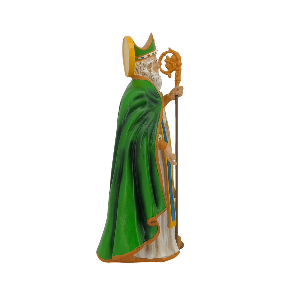St. Patrick — Noble Hand-Painted Resin Statue (Medium, 20cm) - JMJ Catholic Productsvariant