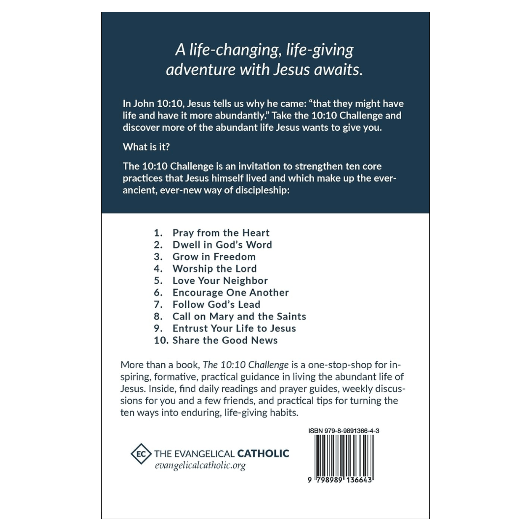The 10:10 Challenge: 10 Weeks, 10 Ways to a Jesus-Led Life - JMJ Catholic Productsvariant