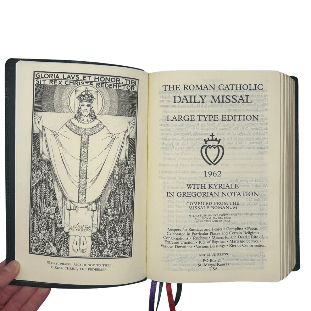 The 1962 Roman Catholic Daily Missal — Large Print Traditional Edition - JMJ Catholic Productsvariant