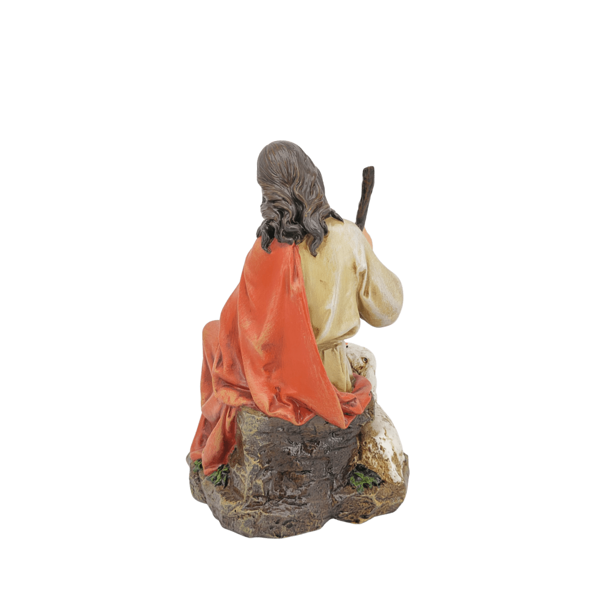 The Good Shepherd — Gentle Hand-Painted Resin Statue (Medium, 20cm) - JMJ Catholic Productsvariant