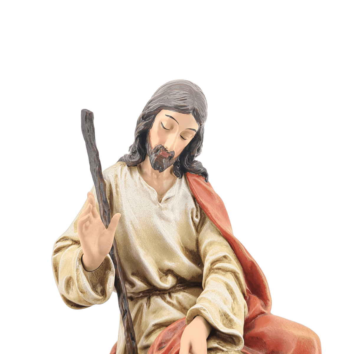 The Good Shepherd — Gentle Hand-Painted Resin Statue (Medium, 20cm) - JMJ Catholic Productsvariant