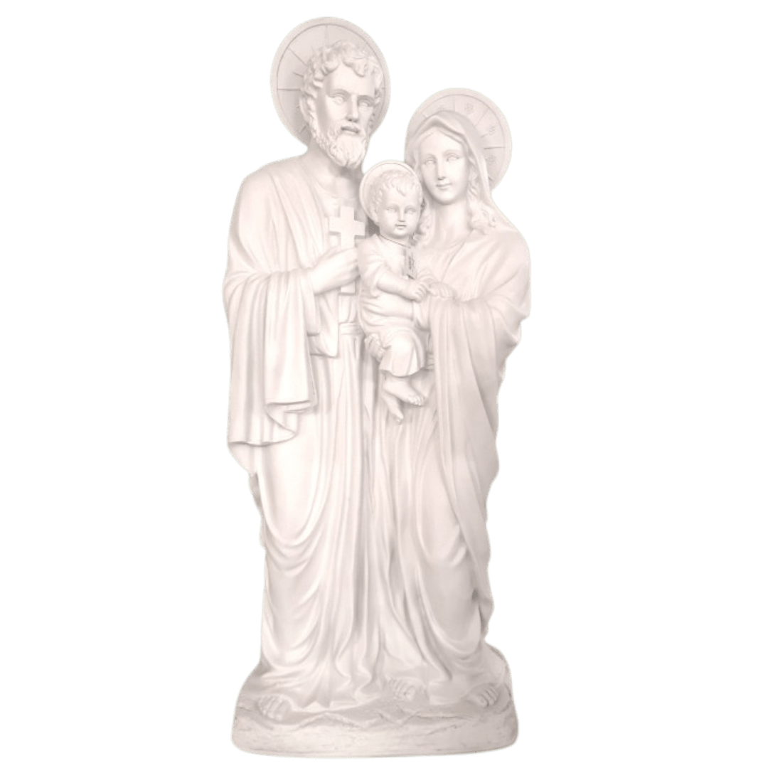The Holy Family — White Garden Statue, Medium (80cm) - JMJ Catholic Productsvariant