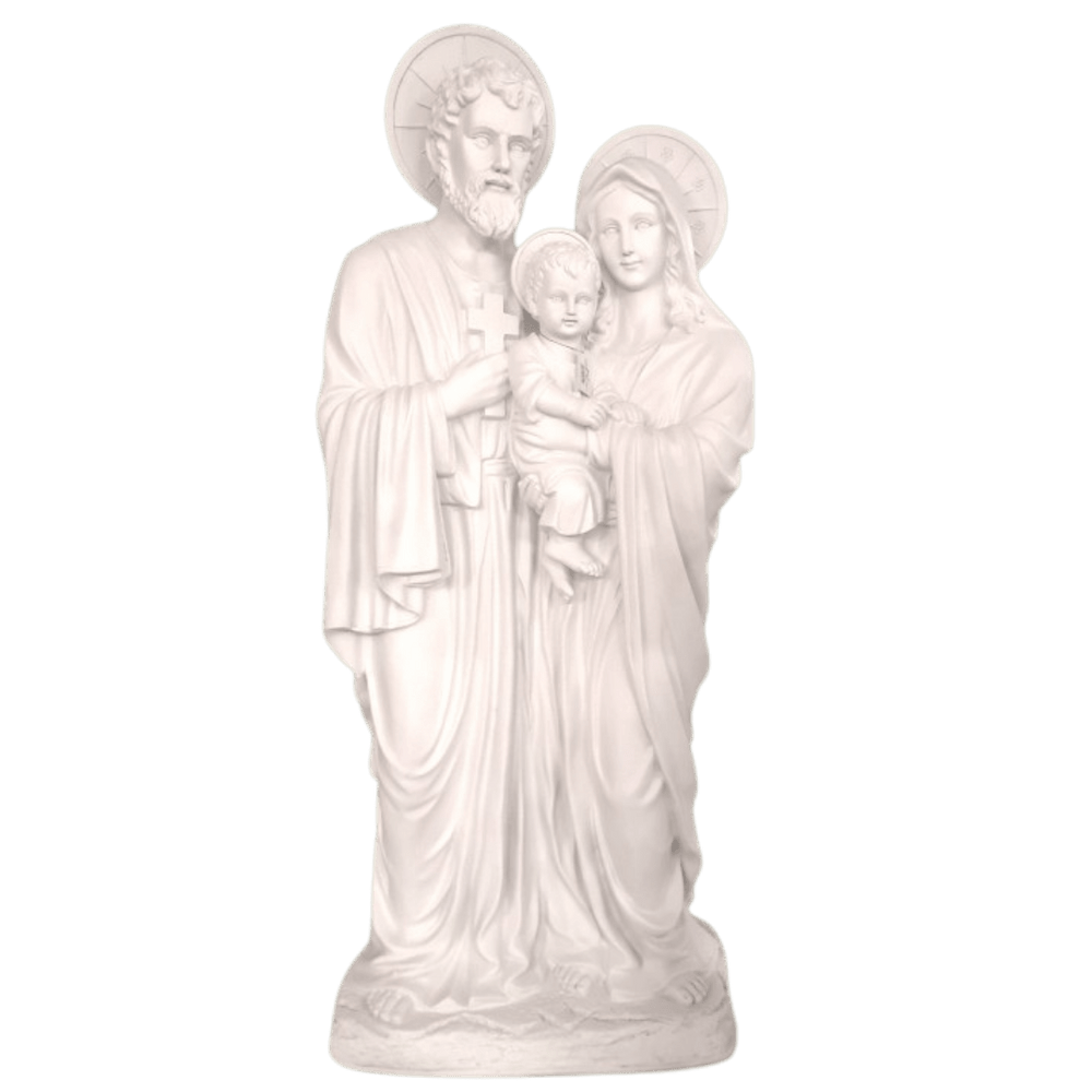 The Holy Family — White Garden Statue, Medium (80cm) - JMJ Catholic Productsvariant