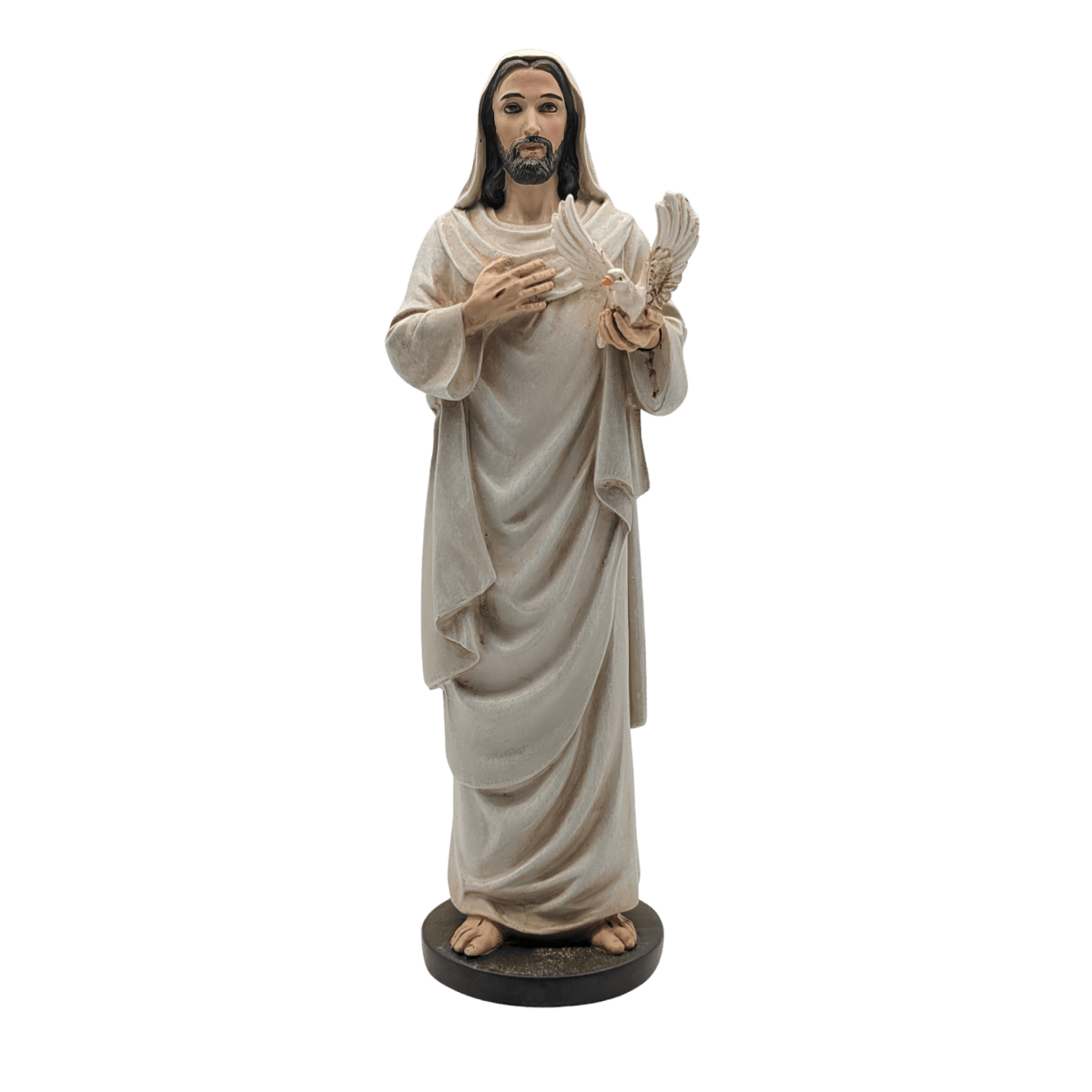 The Holy Spirit — Peaceful Hand-Painted Resin Statue (Large, 22cm) - JMJ Catholic Productsvariant