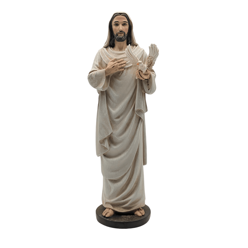 The Holy Spirit — Peaceful Hand-Painted Resin Statue (Large, 22cm) - JMJ Catholic Productsvariant
