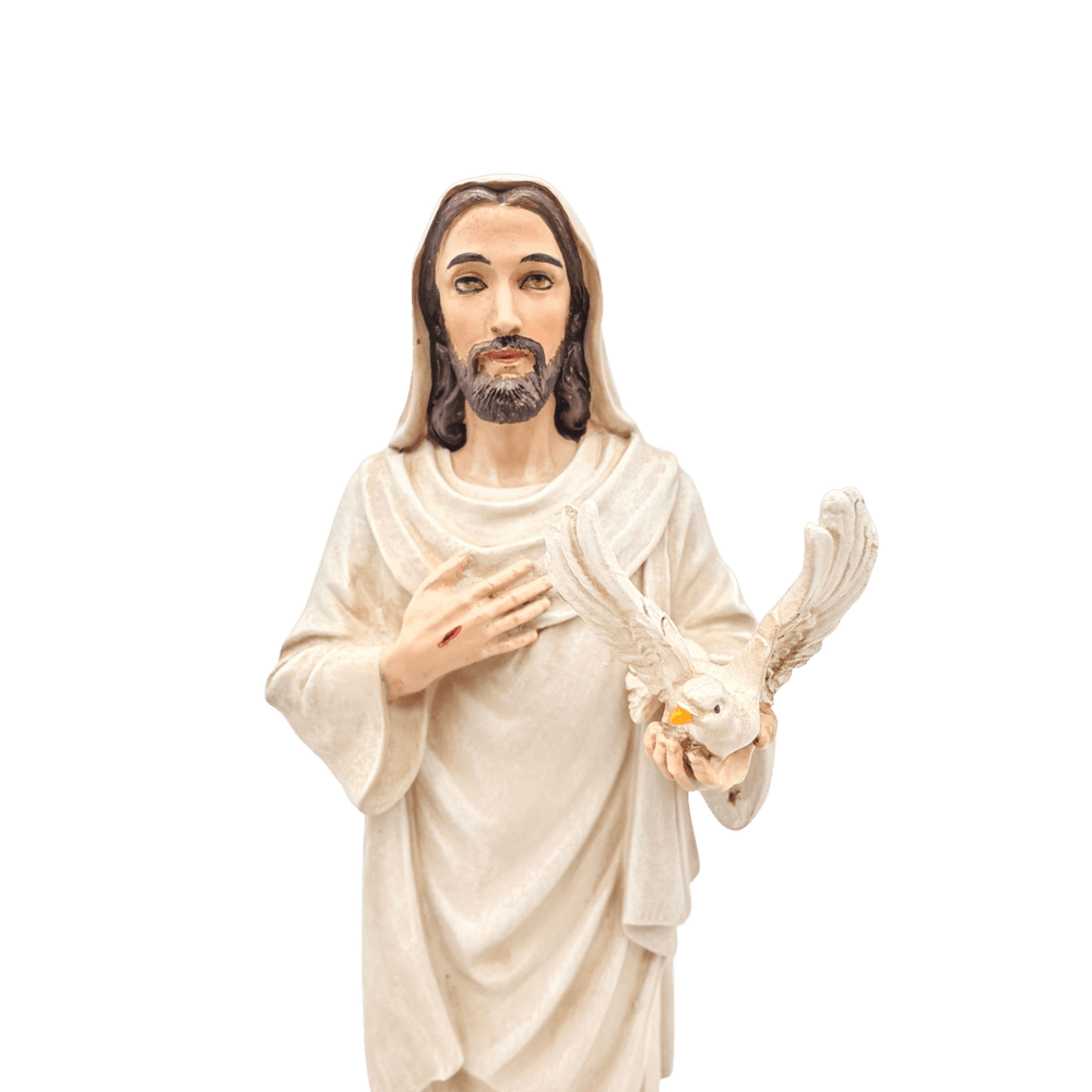 The Holy Spirit — Peaceful Hand-Painted Resin Statue (Large, 22cm) - JMJ Catholic Productsvariant