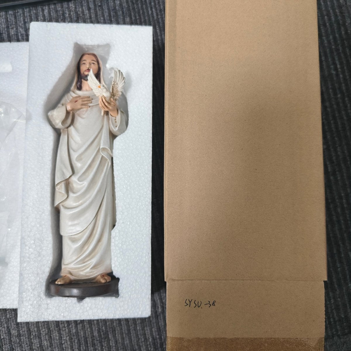 The Holy Spirit — Peaceful Hand-Painted Resin Statue (Large, 22cm) - JMJ Catholic Productsvariant