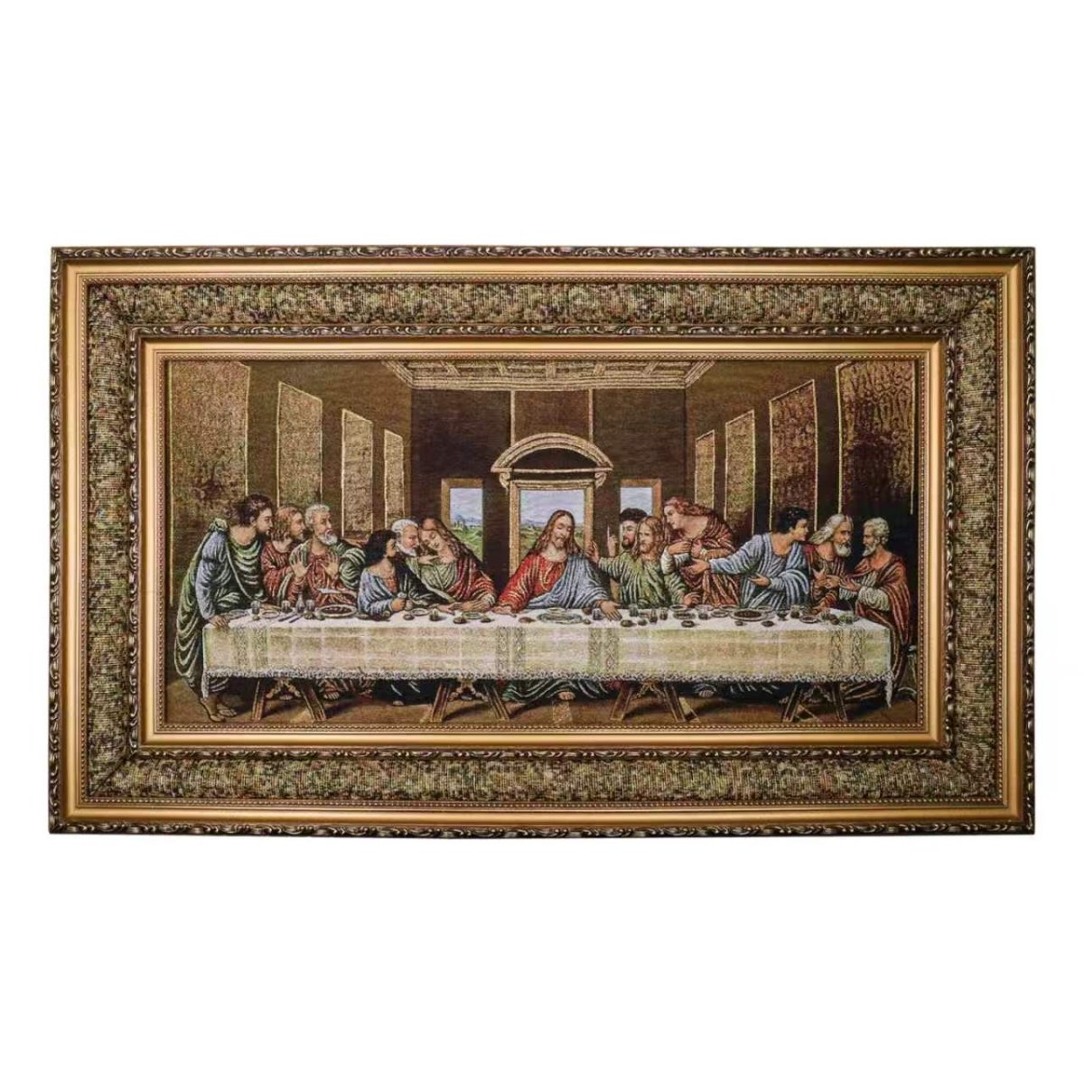 The Last Supper — Framed Devotional Tapestry Wall Hanging (3 Styles available)
