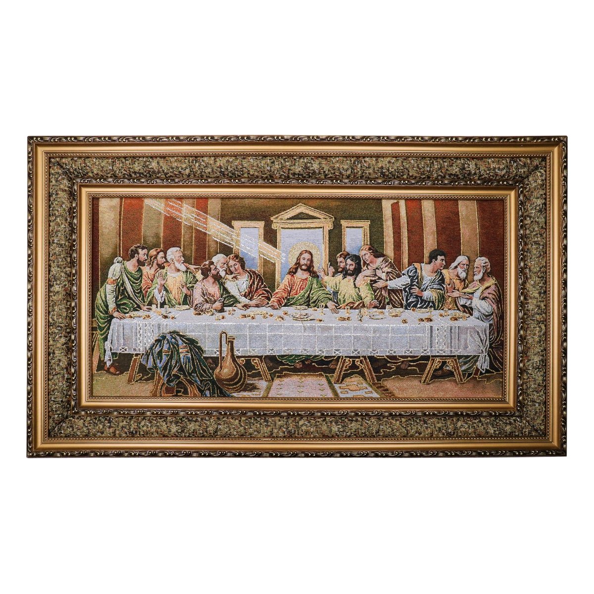 The Last Supper — Framed Devotional Tapestry Wall Hanging (3 Styles available) - JMJ Catholic Products#variant