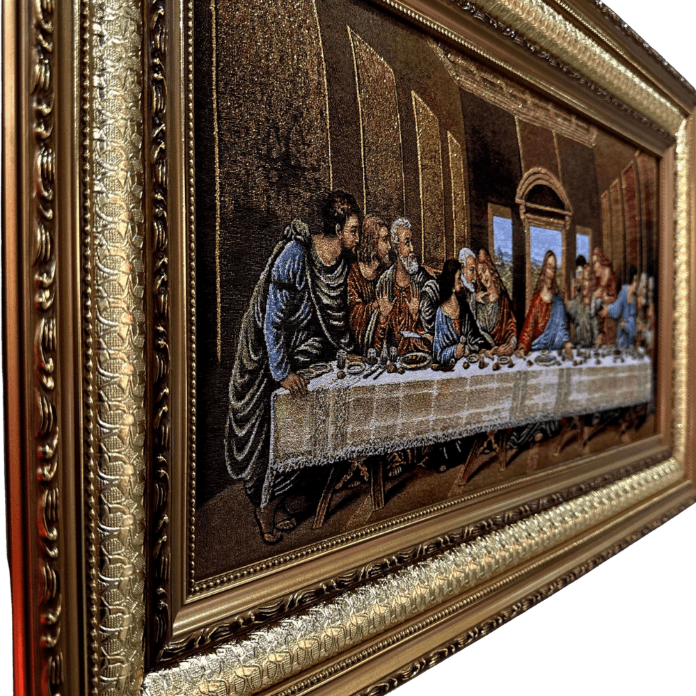 The Last Supper — Framed Devotional Tapestry Wall Hanging - JMJ Catholic Productsvariant