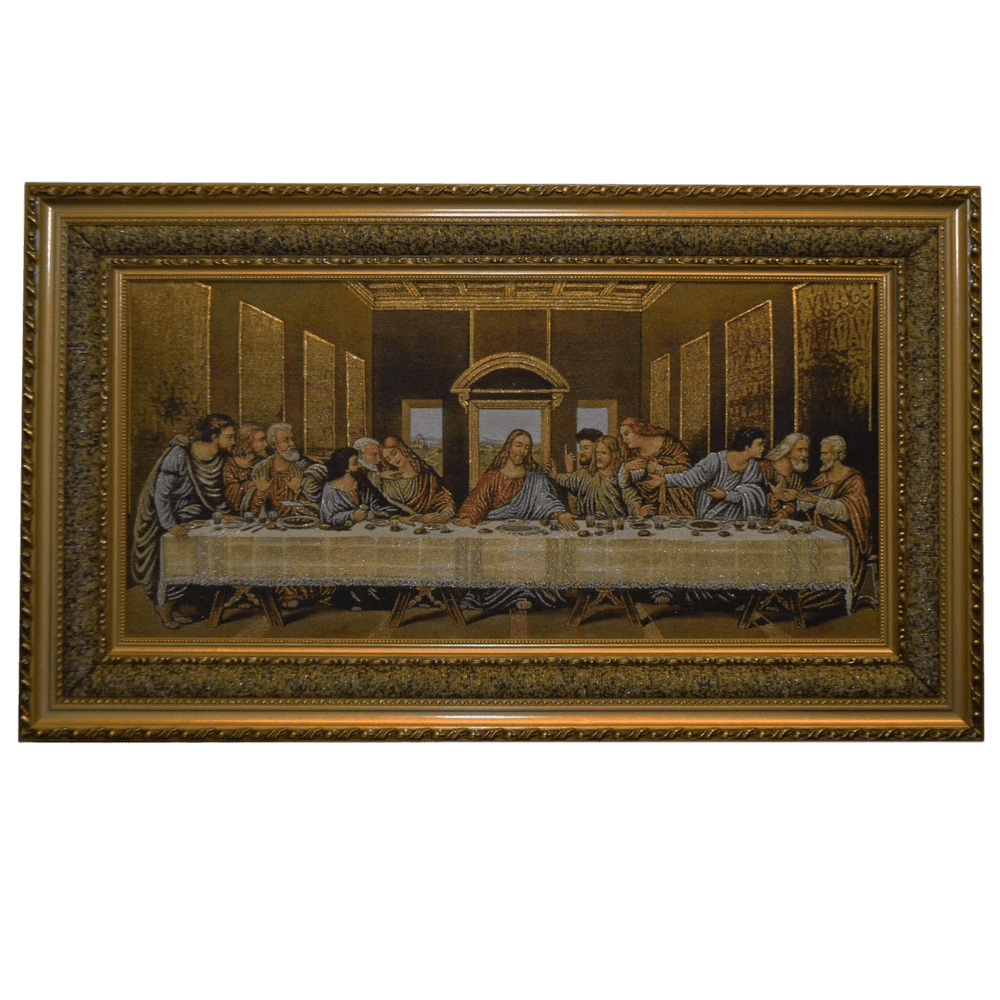 The Last Supper — Framed Devotional Tapestry Wall Hanging - JMJ Catholic Productsvariant