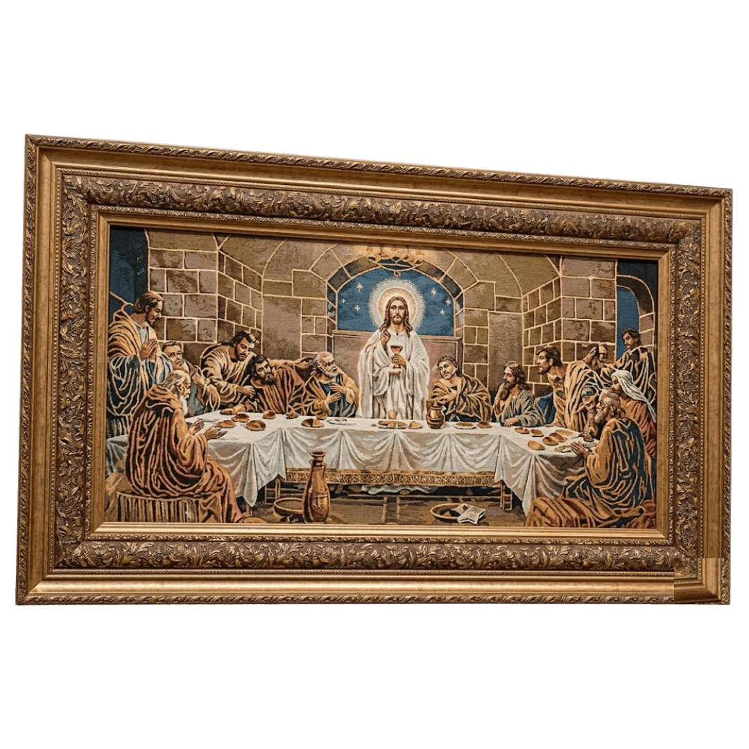 The Last Supper — Large Format Framed Tapestry (60 × 100cm) - JMJ Catholic Productsvariant