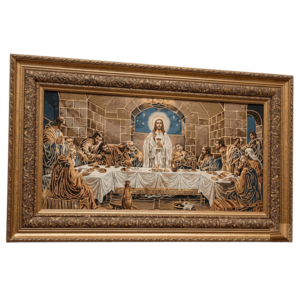 The Last Supper — Large Format Framed Tapestry (60 × 100cm) - JMJ Catholic Productsvariant