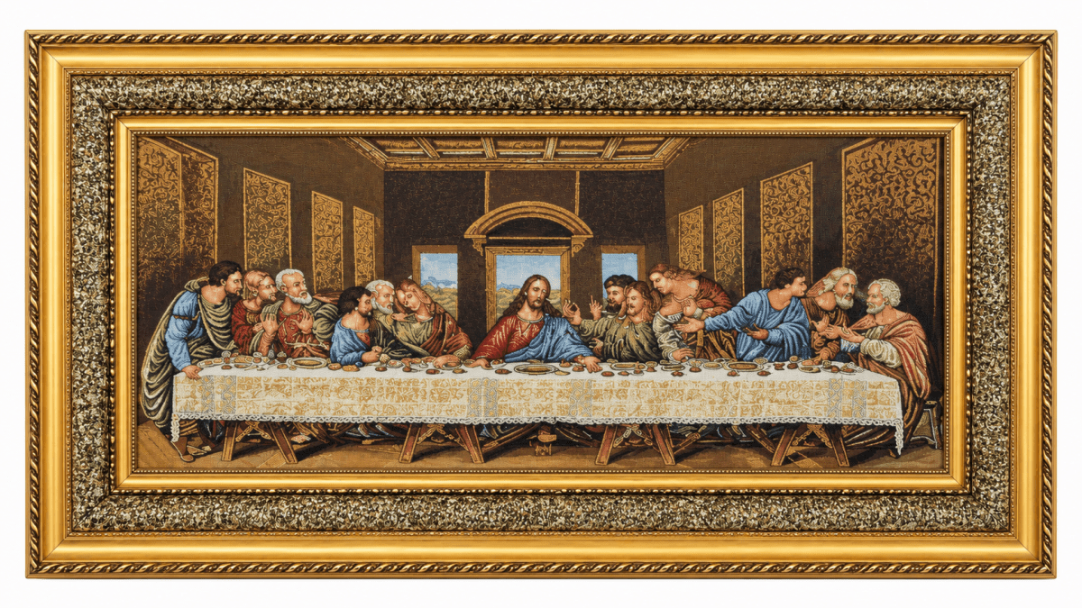 The Last Supper — Large Format Framed Tapestry (60 × 100cm) - JMJ Catholic Products#variant