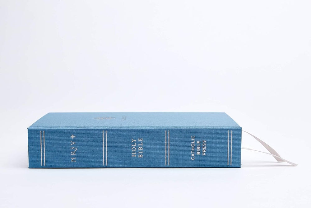 The NRSV Catholic Bible — Journal Edition, Cloth-Over-Board (Blue), Comfort Print - JMJ Catholic Productsvariant