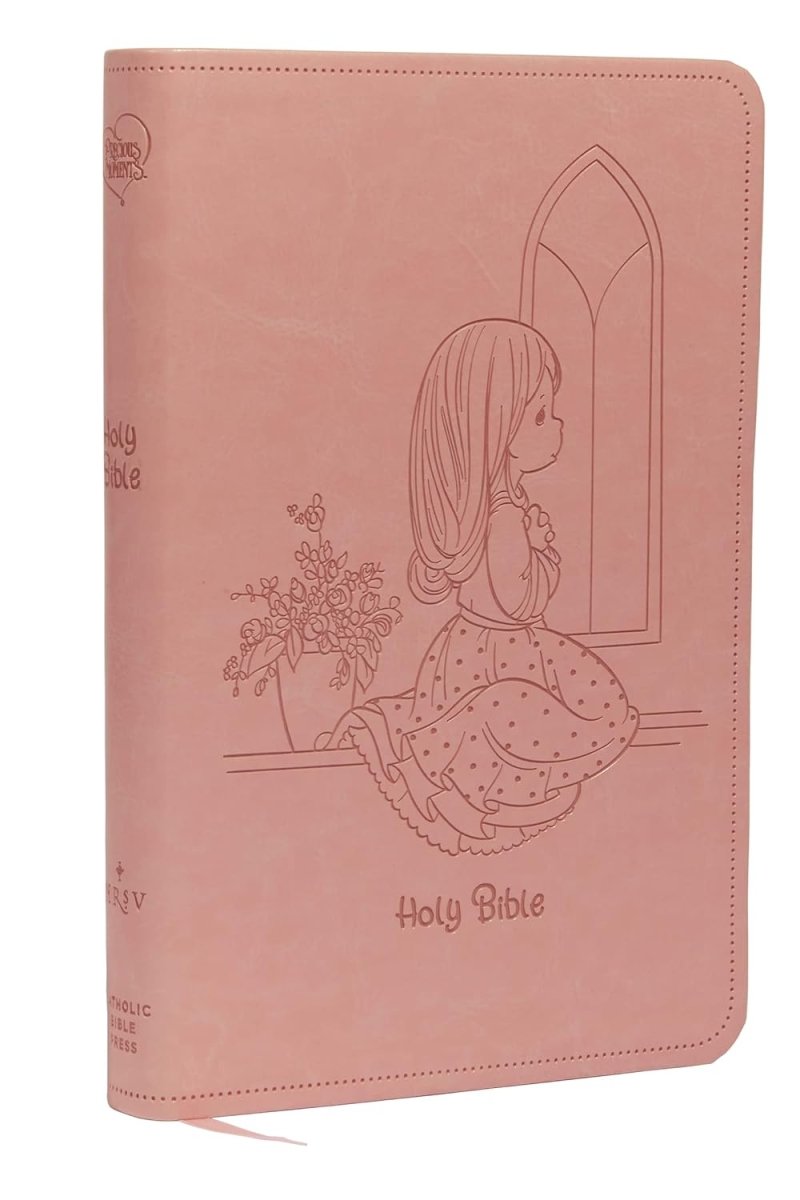 The Precious Moments NRSVCE Catholic Bible — Comfort Print Gift Edition (Pink) - JMJ Catholic Productsvariant