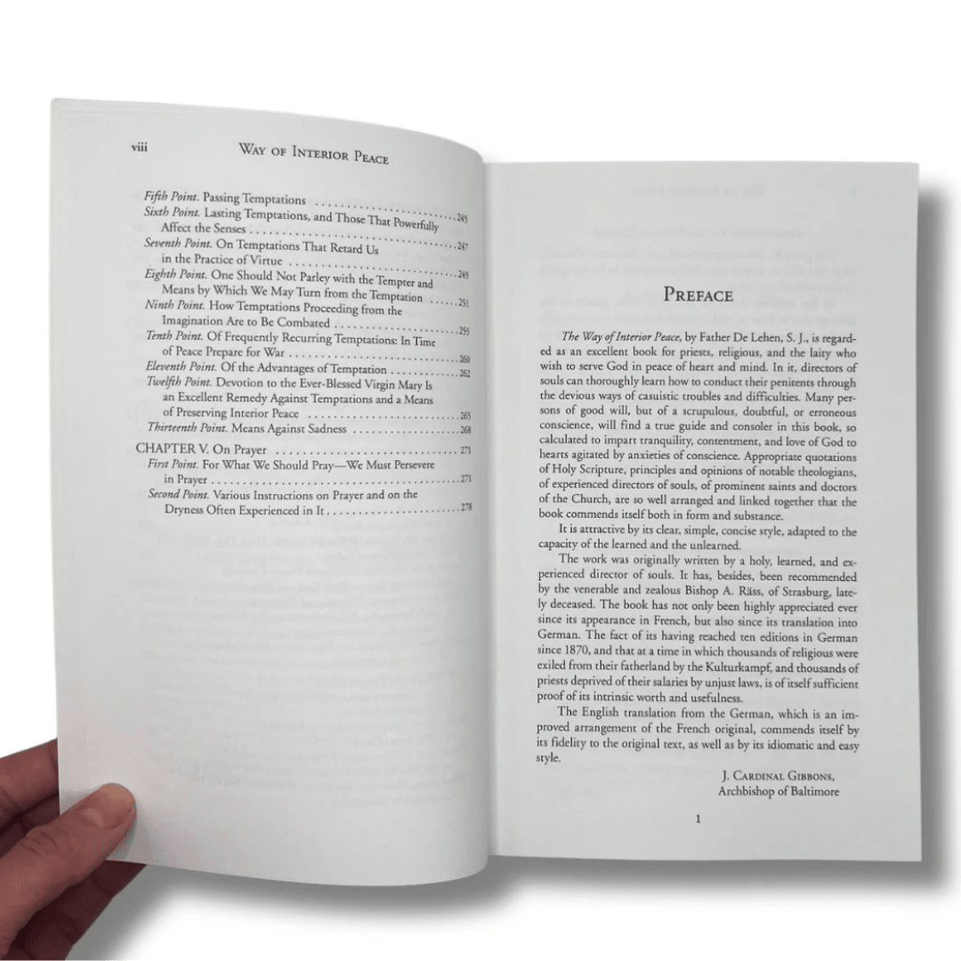 The Way of Interior Peace – A Guide to Spiritual Growth and Tranquillity - JMJ Catholic Productsvariant