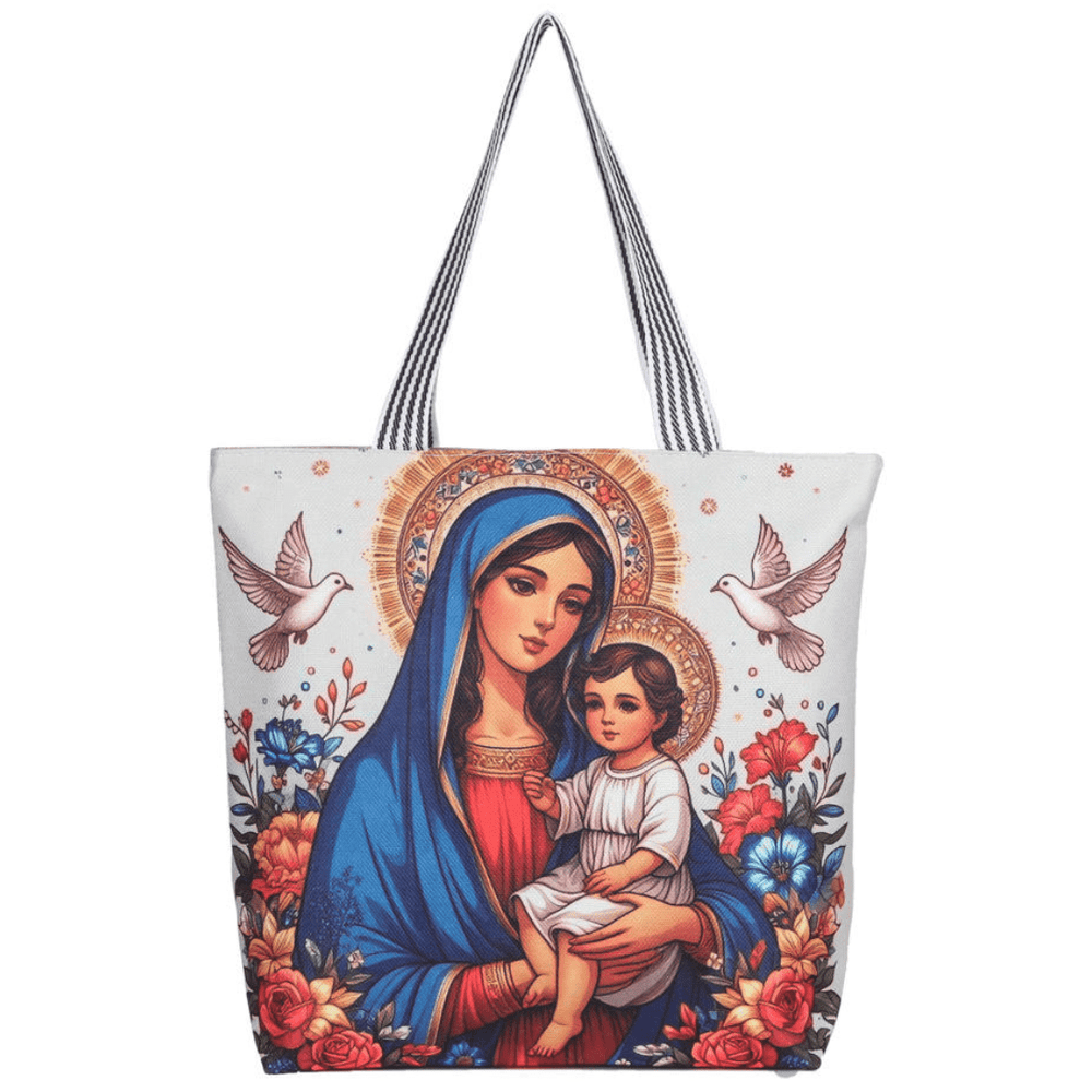 Virgin Mary and Child Tote Bag - JMJ Catholic Productsvariant