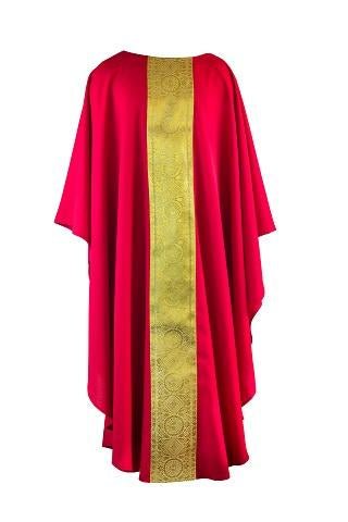 075 Gold Orphrey Chasuble - JMJ Catholic Products#variant