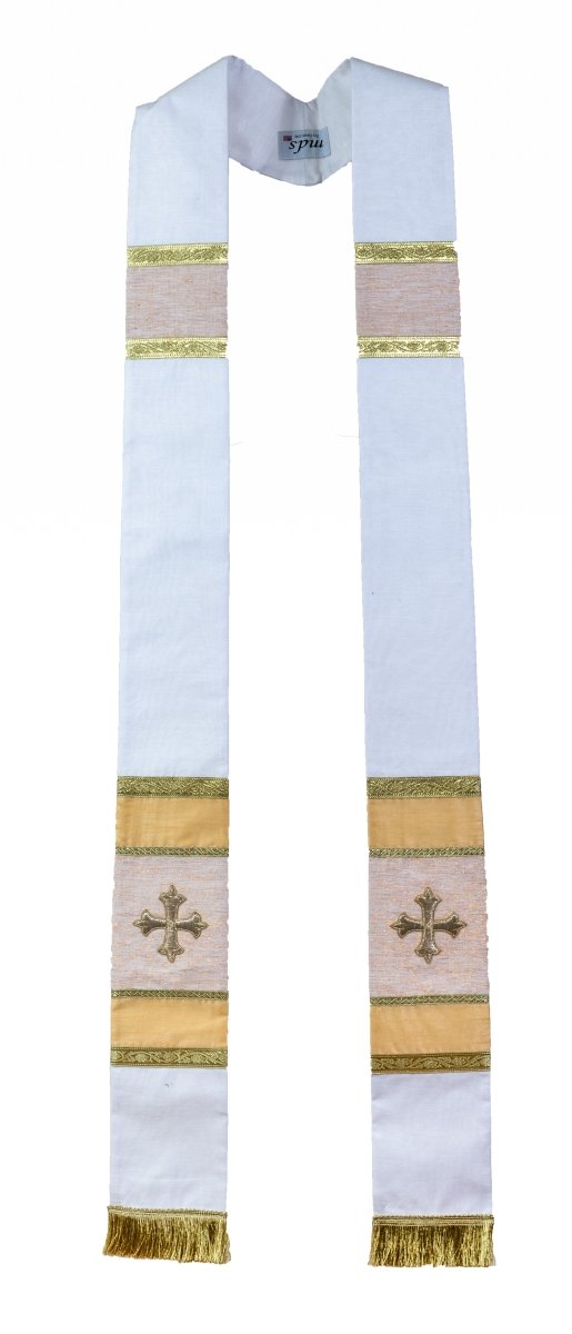#1985 Holy Cross Stoles. Hand embroidered. - JMJ Catholic Products#variant