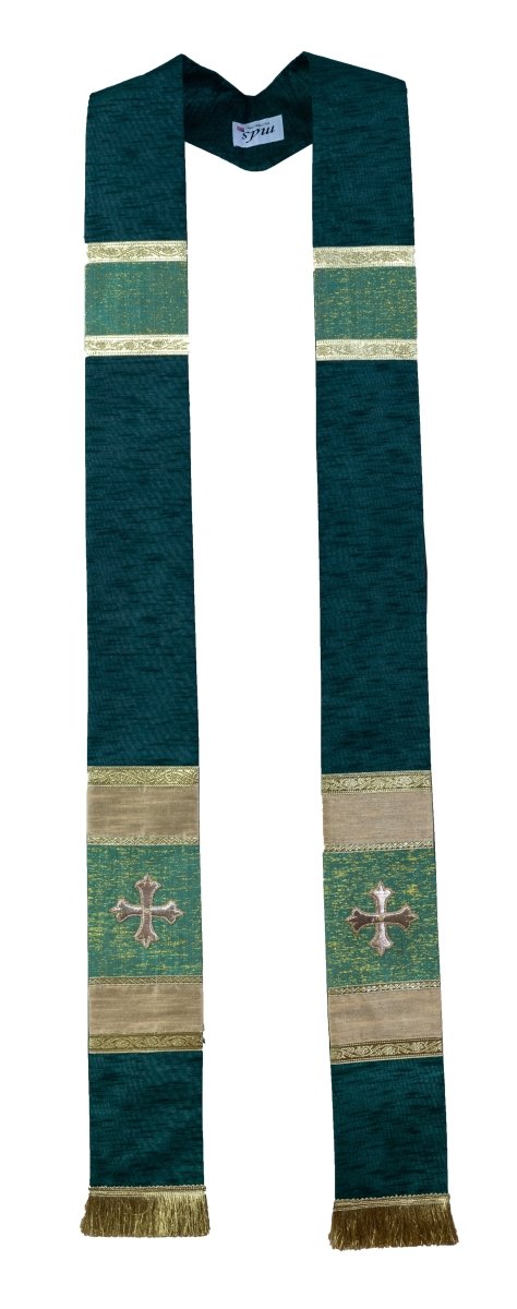 #1985 Holy Cross Stoles. Hand embroidered. - JMJ Catholic Products#variant
